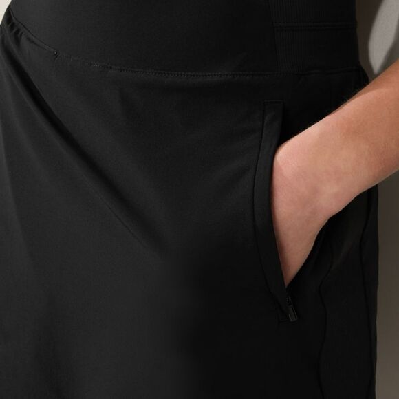 NEW TALL ATHLETA 12 SKORT ZIP POCKETS BLACK BROOKLYN TRAVEL SKIRT + SHORTS NWT - Picture 9 of 15